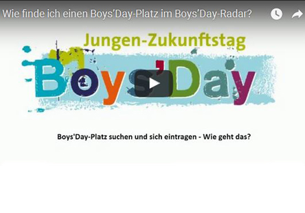 Screencast Jungen finden Boys’Day-Platz